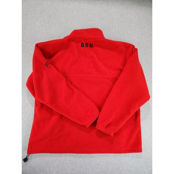 Ohio State Buckeyes Jacket Mens Large XL Red Fleece Full Zip‎ OSU Football Coat - Picture 14 of 14